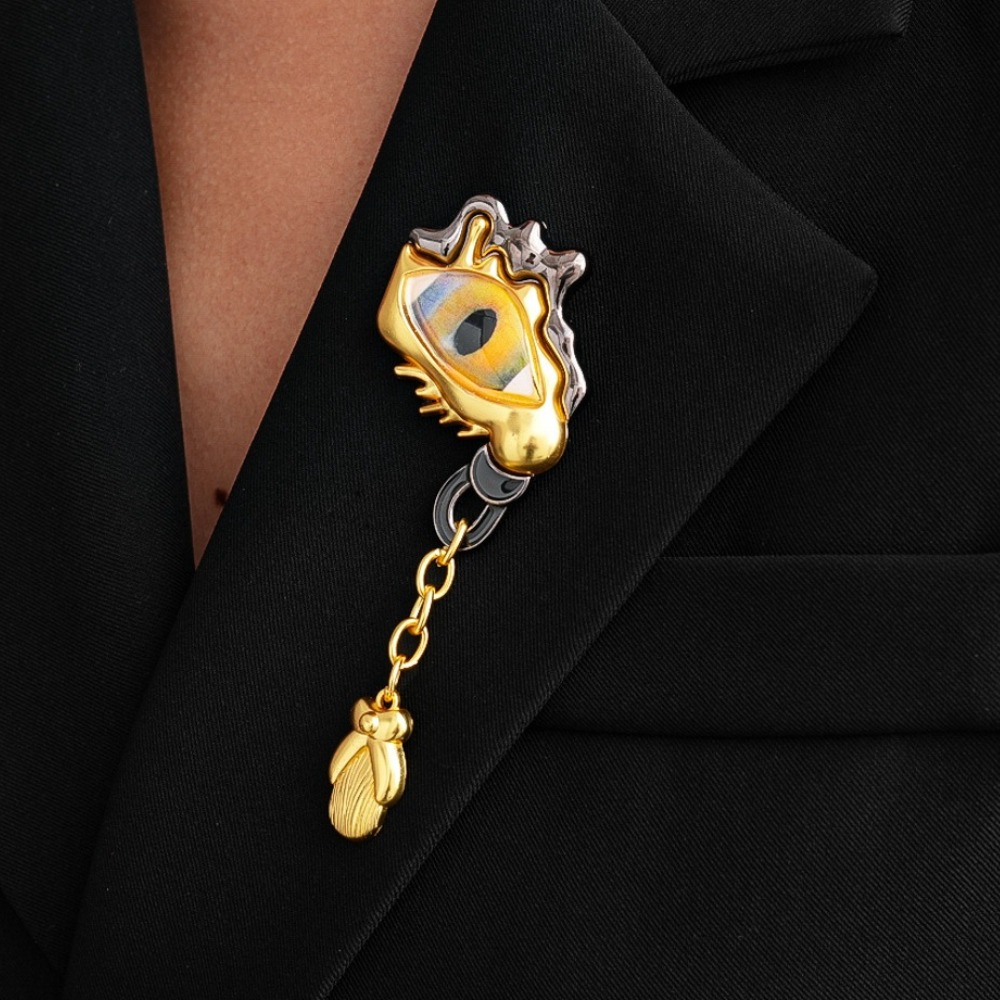 Women'S Accessories And Jewelry - เข็มกลัดโลหะรูปหยดน้ำประดับพู่ห้อย ดีไซน์หรูหรา สำหรับผู้หญิง แฟชั่นเก๋ไก๋ ใช้ตกแต่งเสื้อโค้ท สูท