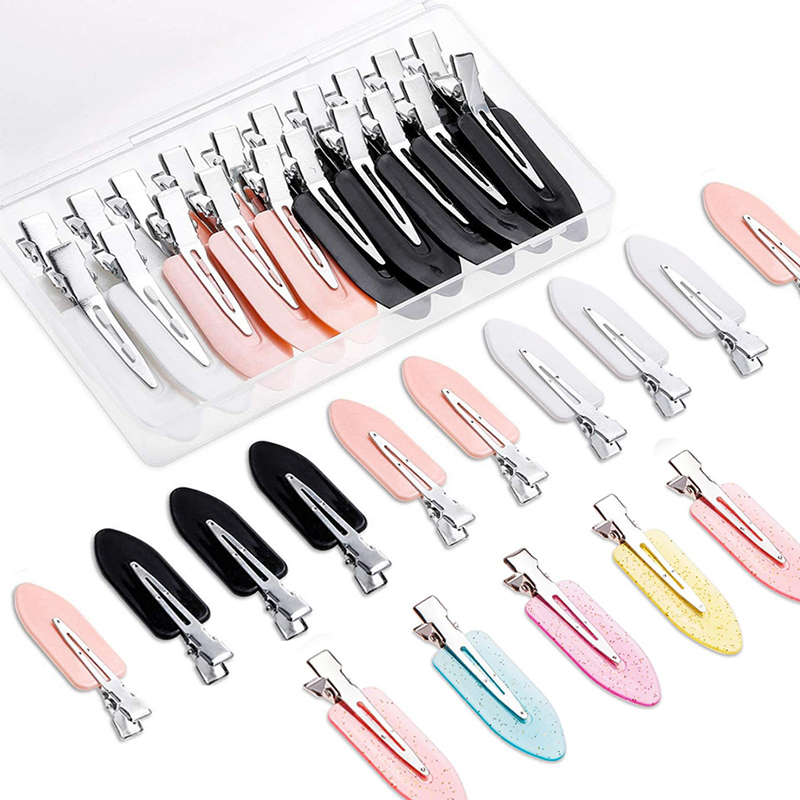 Women Accessories Online - กิ๊บติดผมแบบไม่ทำให้ผมเป็นรอย 10/4 ชิ้น สำหรับผู้หญิงและเด็กผู้หญิง ใช้จัดแต่งทรงผมและแต่งหน้า กิ๊บหนีบผมแฟชั่น