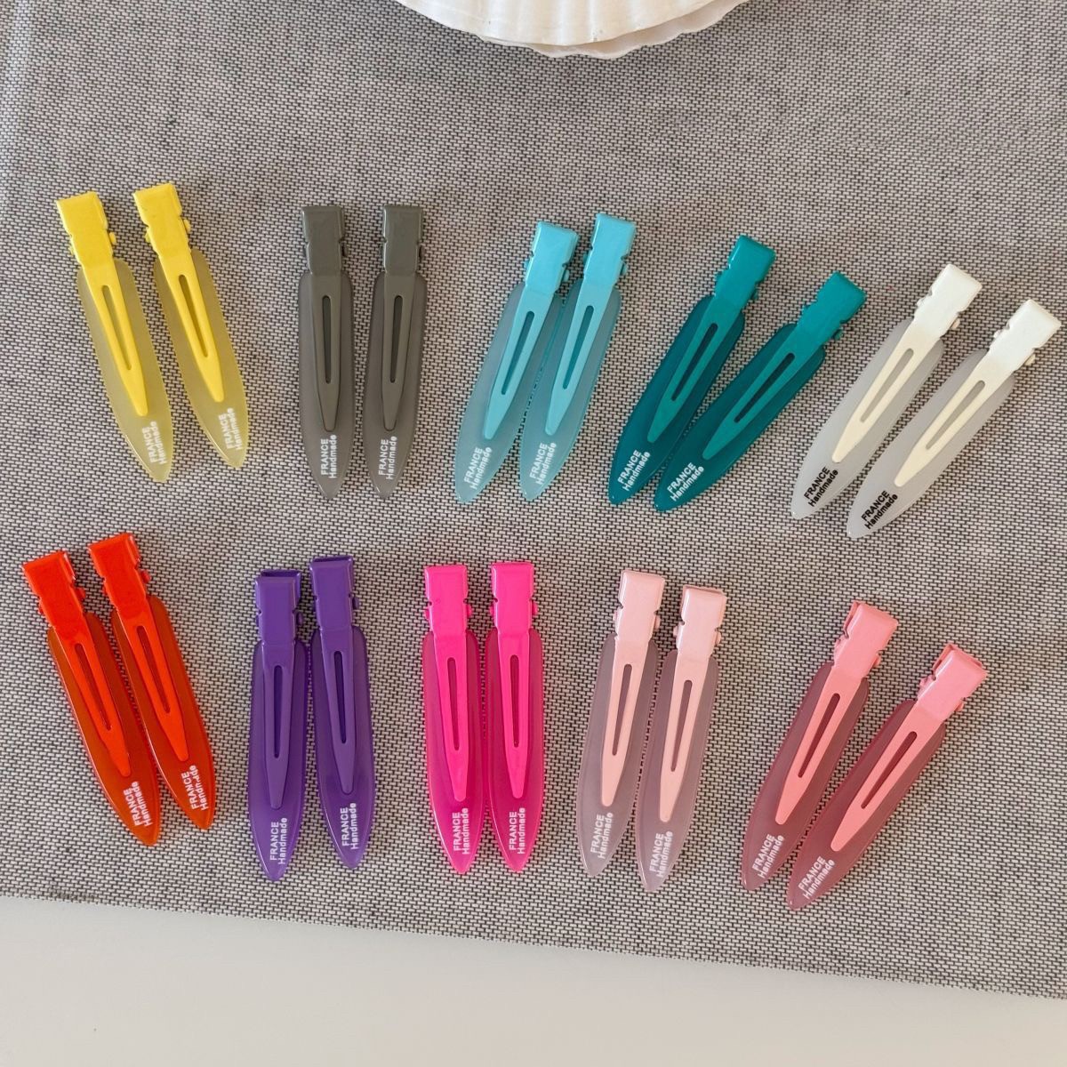 Women Accessories Online - กิ๊บติดผมอะซิเตท 2 ชิ้น กิ๊บหนีบผมสำหรับผู้หญิงและเด็กผู้หญิง กิ๊บติดผมแบบใส กิ๊บหนีบผมสำหรับแต่งหน้าและล้างหน้า