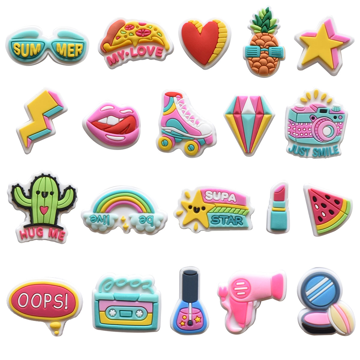 Women'S Accessories Crocs - เข็มกลัดแต่งหน้าน่ารัก1ชิ้นสำหรับเครื่องประดับ Crocs ประดับตกแต่งหัวเข็มขัดผู้หญิงของขวัญงานปาร์ตี้