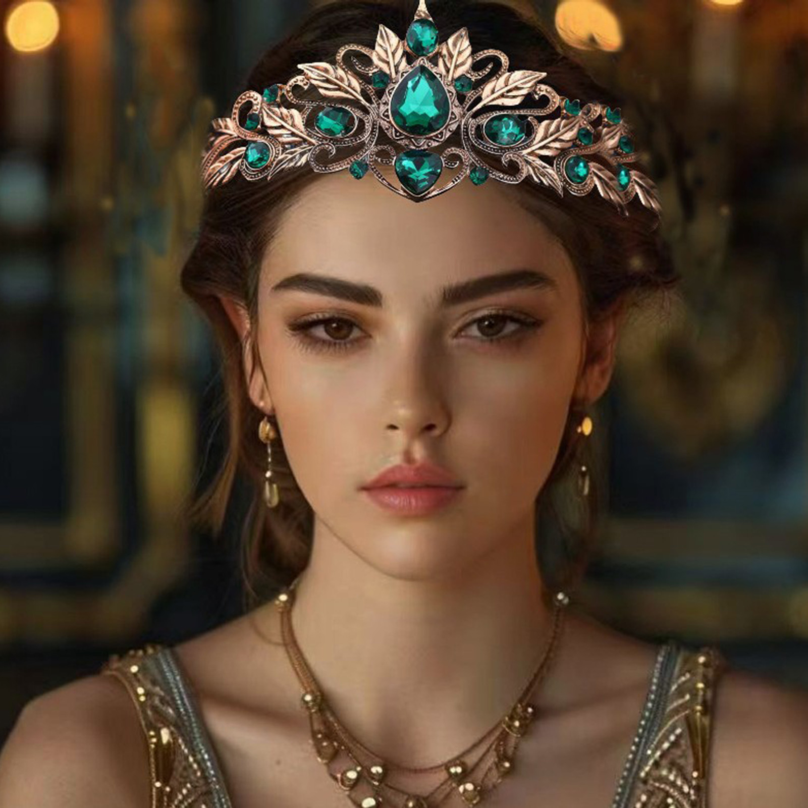 Women'S Hair Accessories Wedding - มงกุฎทรงหยดน้ำสไตล์บาโรกประดับคริสตัลและเพชรเทียม สำหรับงานแต่งงาน งานปาร์ตี้ ถ่ายภาพ เครื่องประดับผมโลหะผสมสำหรับเจ้าสาว