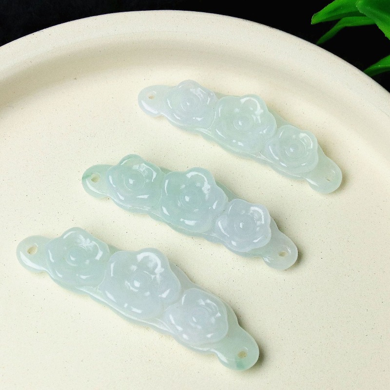Women'S Accessories And Jewelry - 1 ชิ้น จี้หยกธรรมชาติรูปดอกไม้ อุปกรณ์ DIY เครื่องประดับหรูหรา