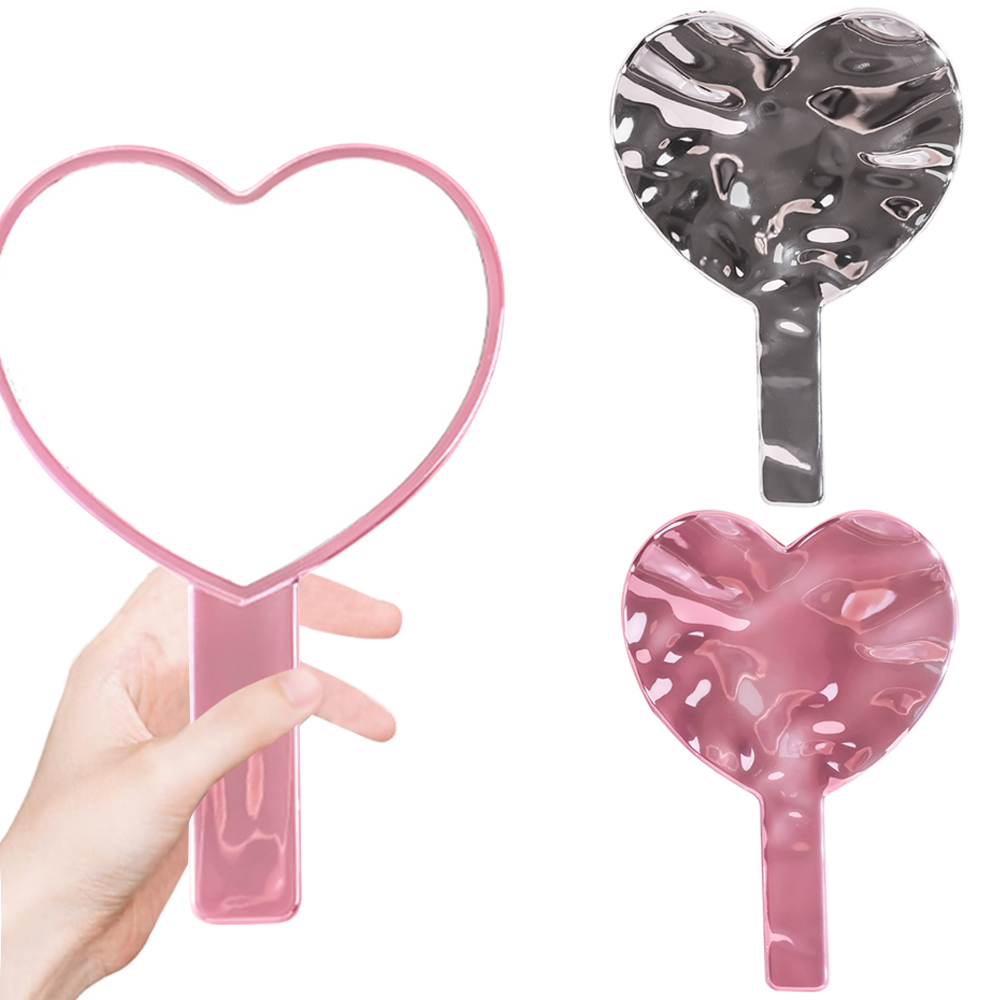 Women Accessories Online - กระจกแต่งหน้าแบบมือถือ 1 ชิ้น กระจกเคลือบไฟฟ้า พกพาสะดวก อุปกรณ์ต่อขนตาสำหรับผู้หญิง