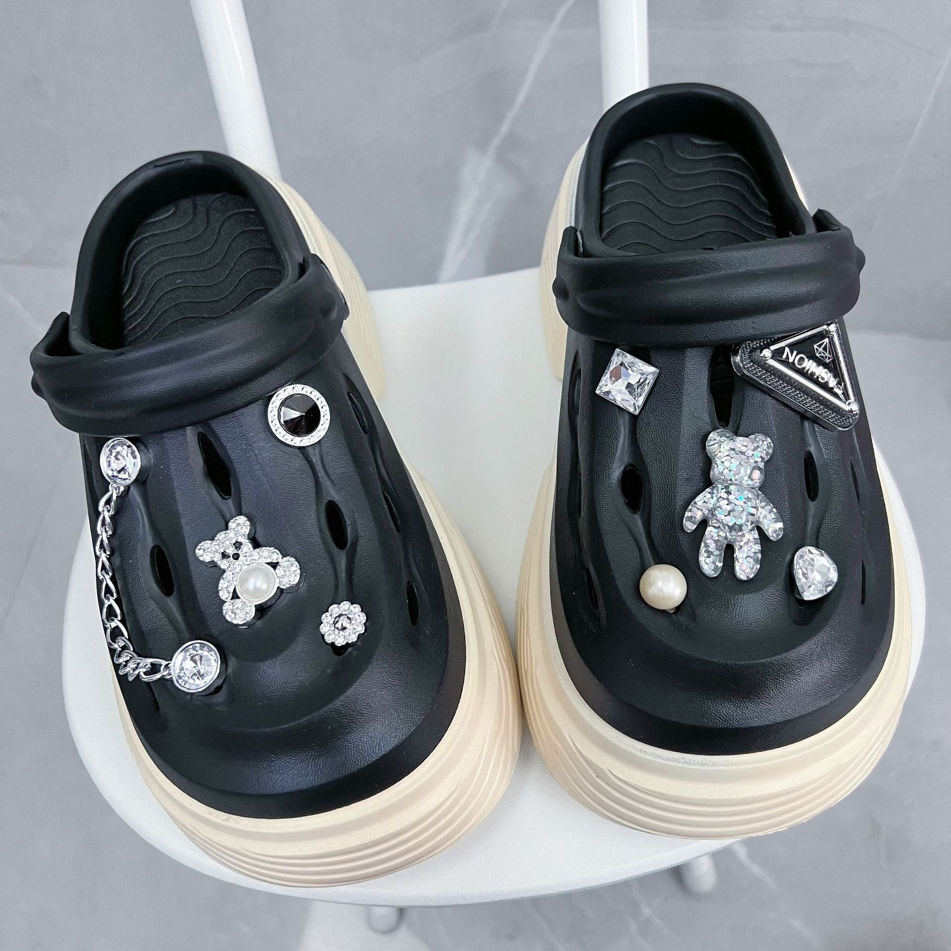 Women'S Accessories Crocs - อุปกรณ์ตกแต่งรองเท้า Crocs แบบถอดได้ ประดับเพชร โซ่เพชร DIY