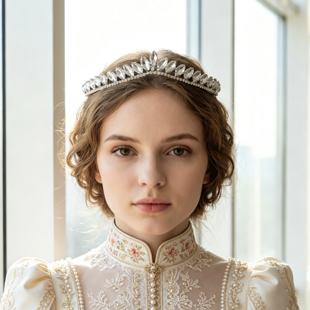 Women'S Hair Accessories Wedding - มงกุฎคริสตัลแบบมินิมอลสำหรับเจ้าสาว ที่คาดผมสำหรับเจ้าสาว ทรงผมงานแต่งงาน ที่คาดผมงานพรอม เครื่องประดับผม