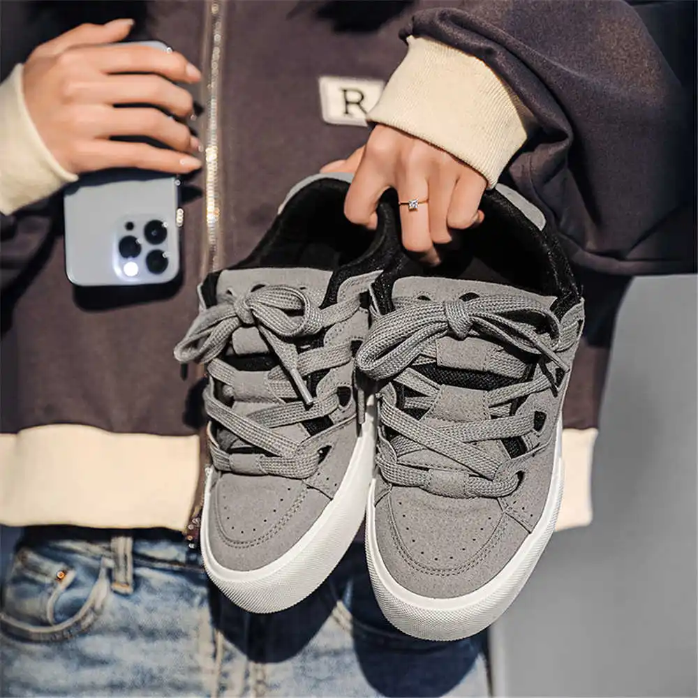 Women'S Accessories Rainbow Shops - กับ Lacing Hiphop ผู้หญิงรองเท้าสเก็ตบอร์ดวอลเลย์บอลรองเท้าผ้าใบสําหรับสตรี Beige Boot