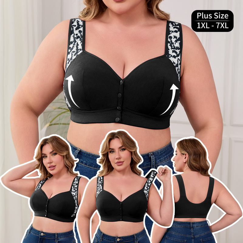 Women'S Accessories And Jewelry - บราไร้โครง ไซส์ XL-7XL บราแบบติดตะขอหน้า สำหรับผู้หญิง ไม่มีโครงเหล็ก