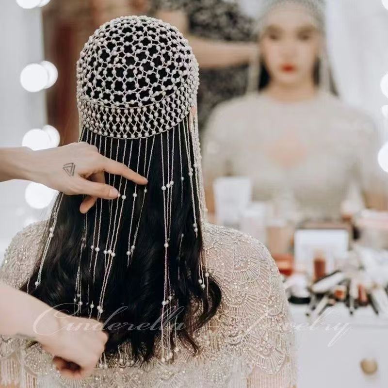 เครื่องประดับผมพู่ประดับมุกทำม - Women'S Hair Accessories Wedding บทวิจารณ์และราคา