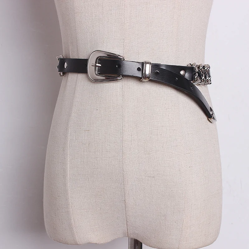 ผู้หญิง Hip Hop เข็มขัดโลหะแฟช - Women'S Jeans Accessories Chain บทวิจารณ์และราคา