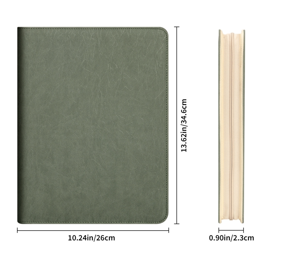 ใหม่ A4 ซิป Padfolio โฟลเดอร์  - Women Accessories Online บทวิจารณ์และราคา