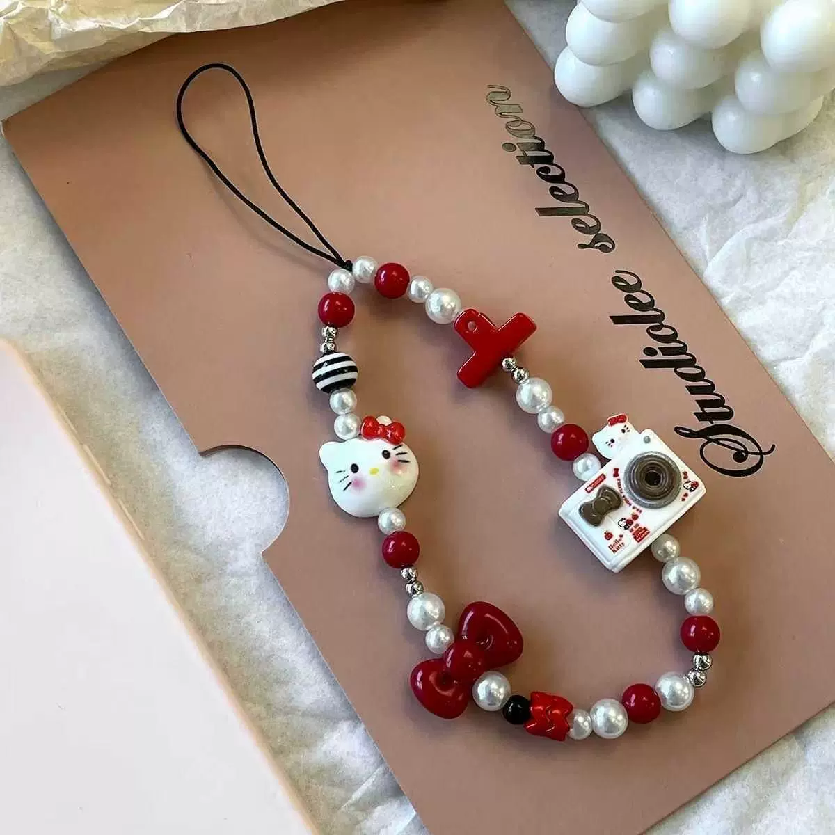 สายคล้องโทรศัพท์กันหลุดลายคิตต - Women Accessories Bag บทวิจารณ์และราคา