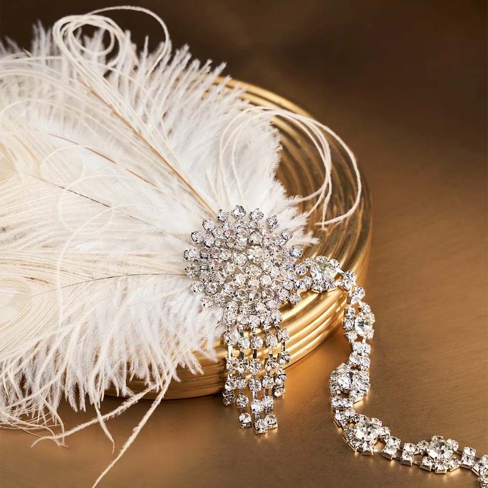 ที่คาดผมขนนกสไตล์วินเทจประดับเ - Women Accessories Online บทวิจารณ์และราคา