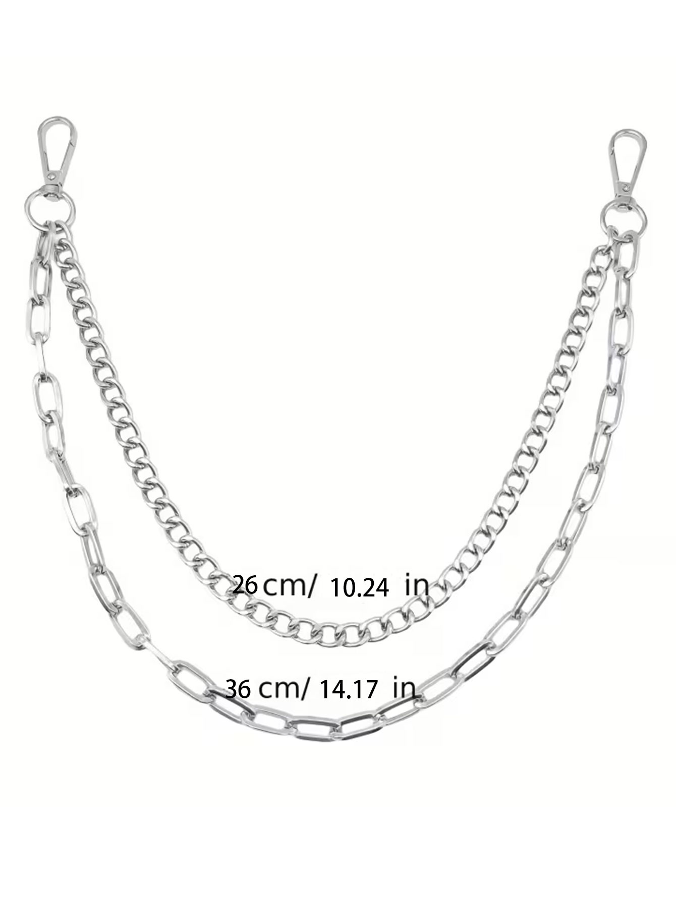 โซ่คาดเอวสไตล์พังก์ยูนิเซ็กซ์  - Women'S Jeans Accessories Chain บทวิจารณ์และราคา