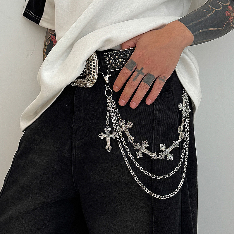 แฟชั่น Punk โลหะกางเกง Hip Hop - Women'S Jeans Accessories Chain บทวิจารณ์และราคา