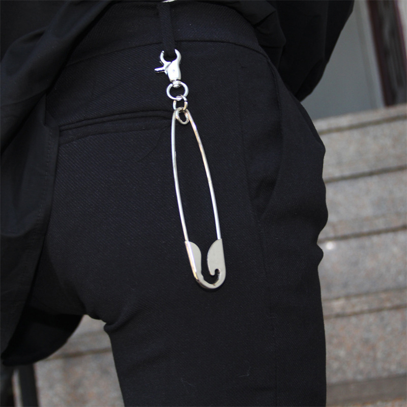 PUNK พวงกุญแจจี้โลหะทำจากสเตนเ - Women'S Jeans Accessories Chain บทวิจารณ์และราคา
