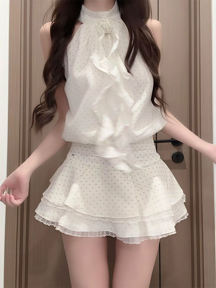 ชุดเซ็ต 2 ชิ้นลายจุดสไตล์ฝรั่ง - Layered Necklace Set บทวิจารณ์และราคา