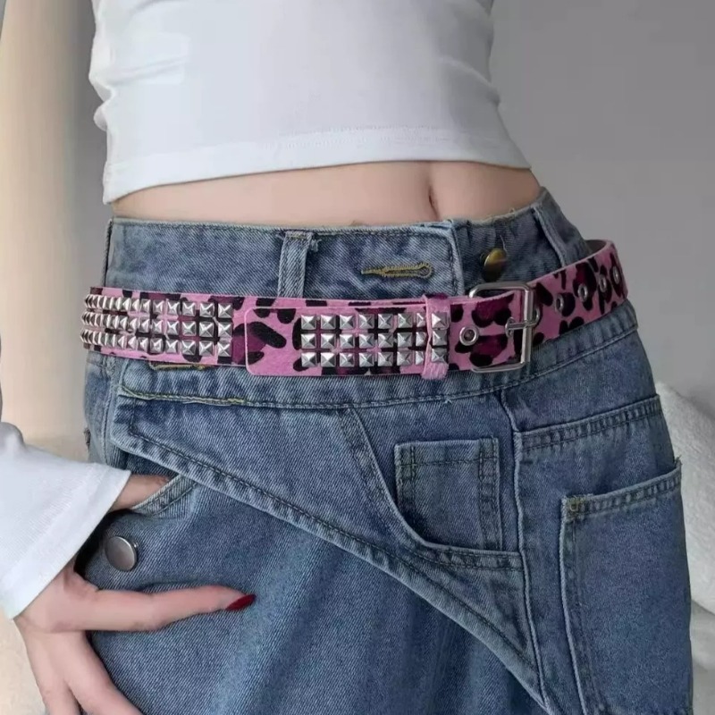 เข็มขัดลายเสือดาว Y2K ประดับหม - Women'S Jeans Accessories Chain บทวิจารณ์และราคา
