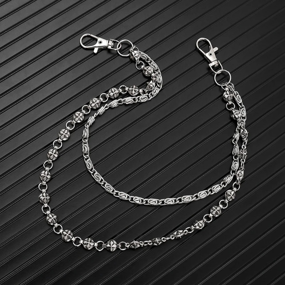 สร้อยกางเกงยีนส์สองชั้นสไตล์ฮิ - Women'S Jeans Accessories Chain บทวิจารณ์และราคา