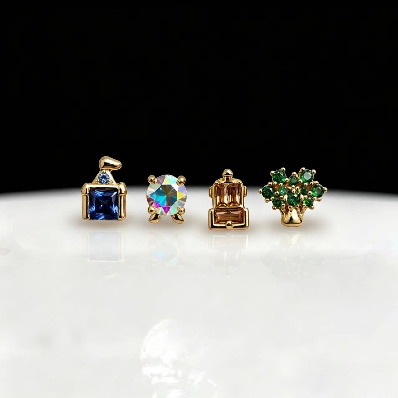 ต่างหูรูปสวนสนุกน่ารักสวยงามแบ - Women Accessories Earrings บทวิจารณ์และราคา