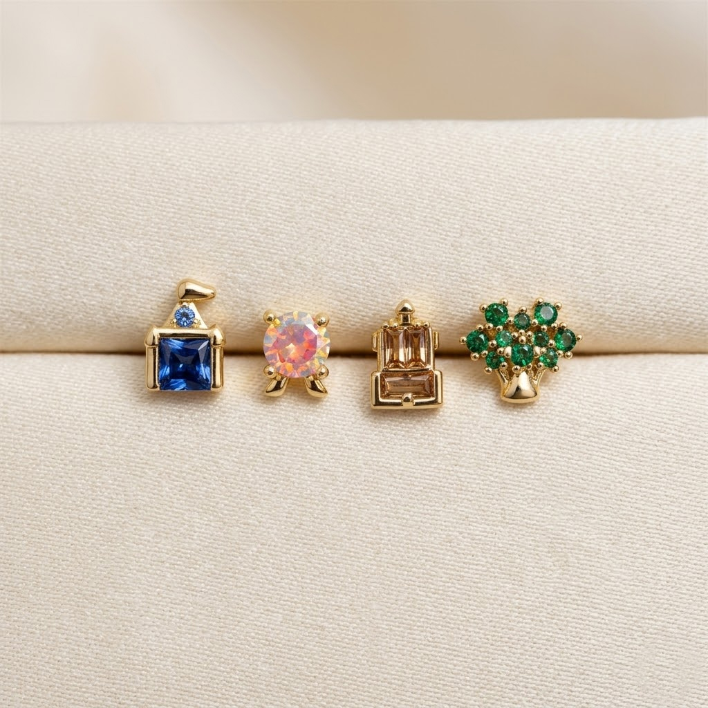 ต่างหูรูปสวนสนุกน่ารักสวยงามแบ - Women Accessories Earrings บทวิจารณ์และราคา