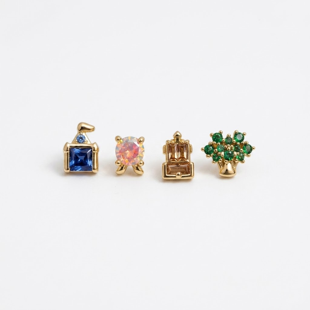 ต่างหูรูปสวนสนุกน่ารักสวยงามแบ - Women Accessories Earrings บทวิจารณ์และราคา
