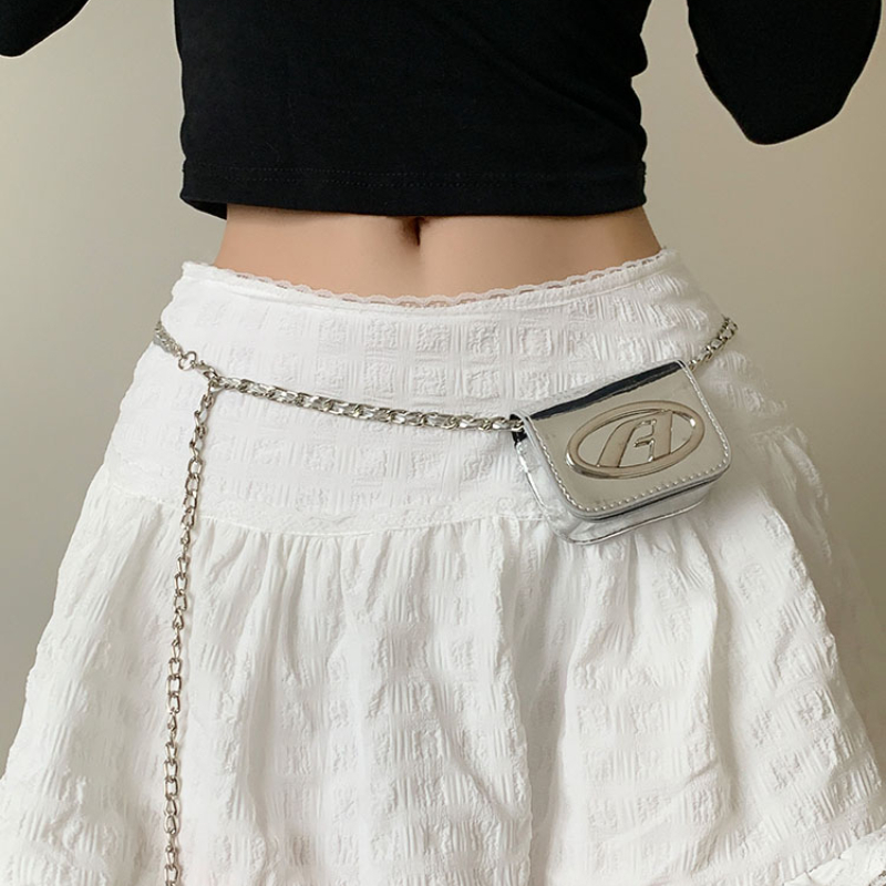 กระเป๋าสายโซ่คาดเอวสไตล์ยุโรปแ - Women'S Jeans Accessories Chain บทวิจารณ์และราคา