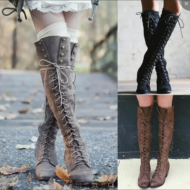 Medieval Costume Knight Boots  - Women Knight Accessories บทวิจารณ์และราคา
