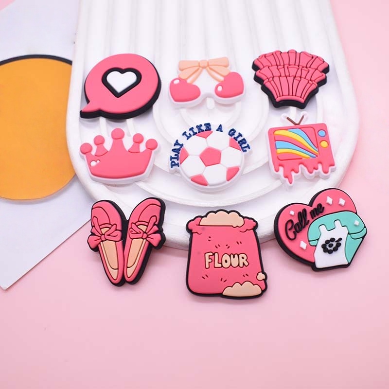 16 ชิ้น ชาร์มรองเท้าสีชมพูสำหร - Women'S Accessories Crocs บทวิจารณ์และราคา