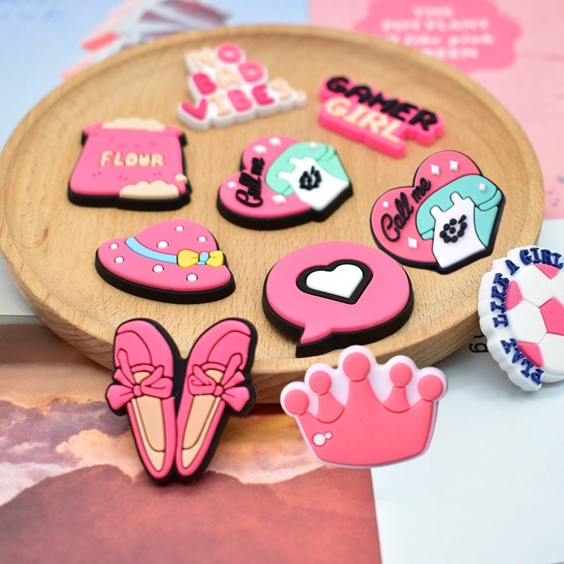 16 ชิ้น ชาร์มรองเท้าสีชมพูสำหร - Women'S Accessories Crocs บทวิจารณ์และราคา