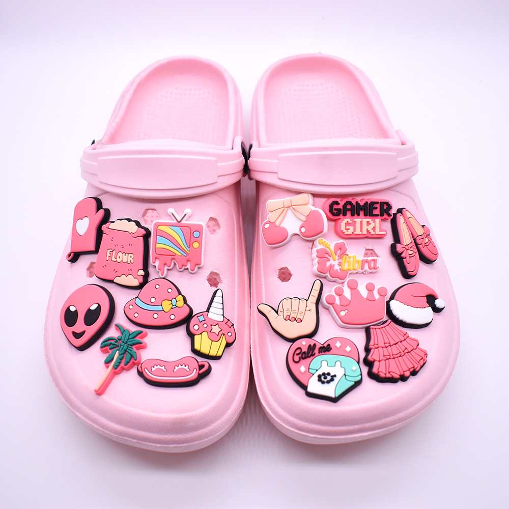 16 ชิ้น ชาร์มรองเท้าสีชมพูสำหร - Women'S Accessories Crocs บทวิจารณ์และราคา