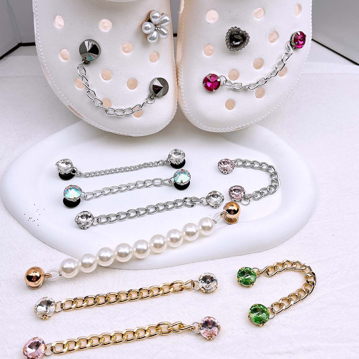 โซ่ตกแต่งรองเท้าแบบกลวงอเนกประ - Women'S Accessories Crocs บทวิจารณ์และราคา