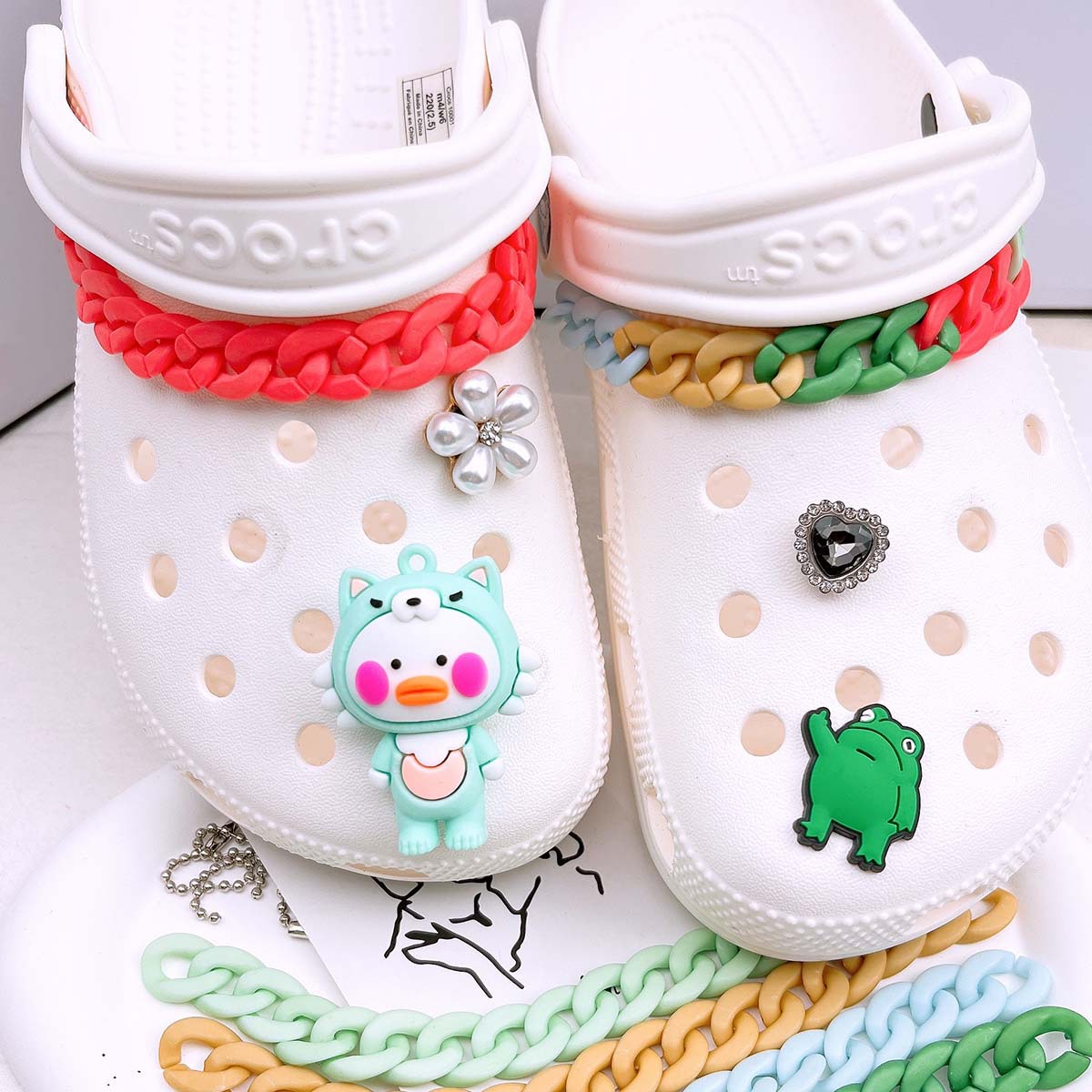 โซ่ตกแต่งรองเท้าแบบกลวงอเนกประ - Women'S Accessories Crocs บทวิจารณ์และราคา