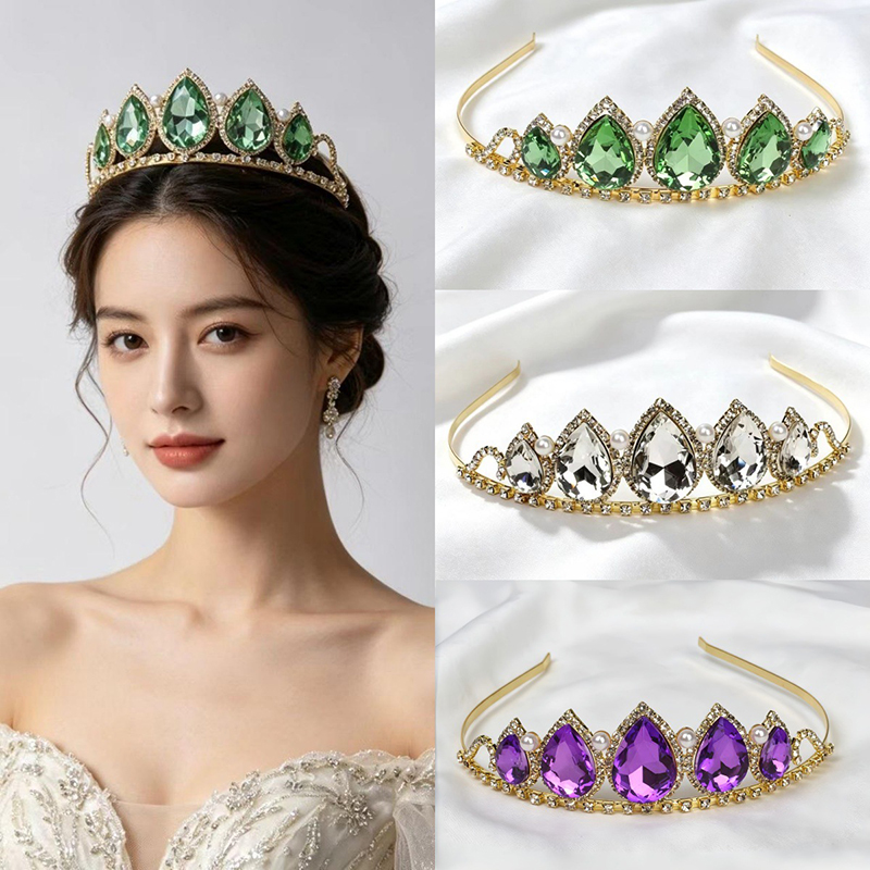 มงกุฎคริสตัลประดับเพชรทรงหยดน้ - Women'S Hair Accessories Wedding บทวิจารณ์และราคา