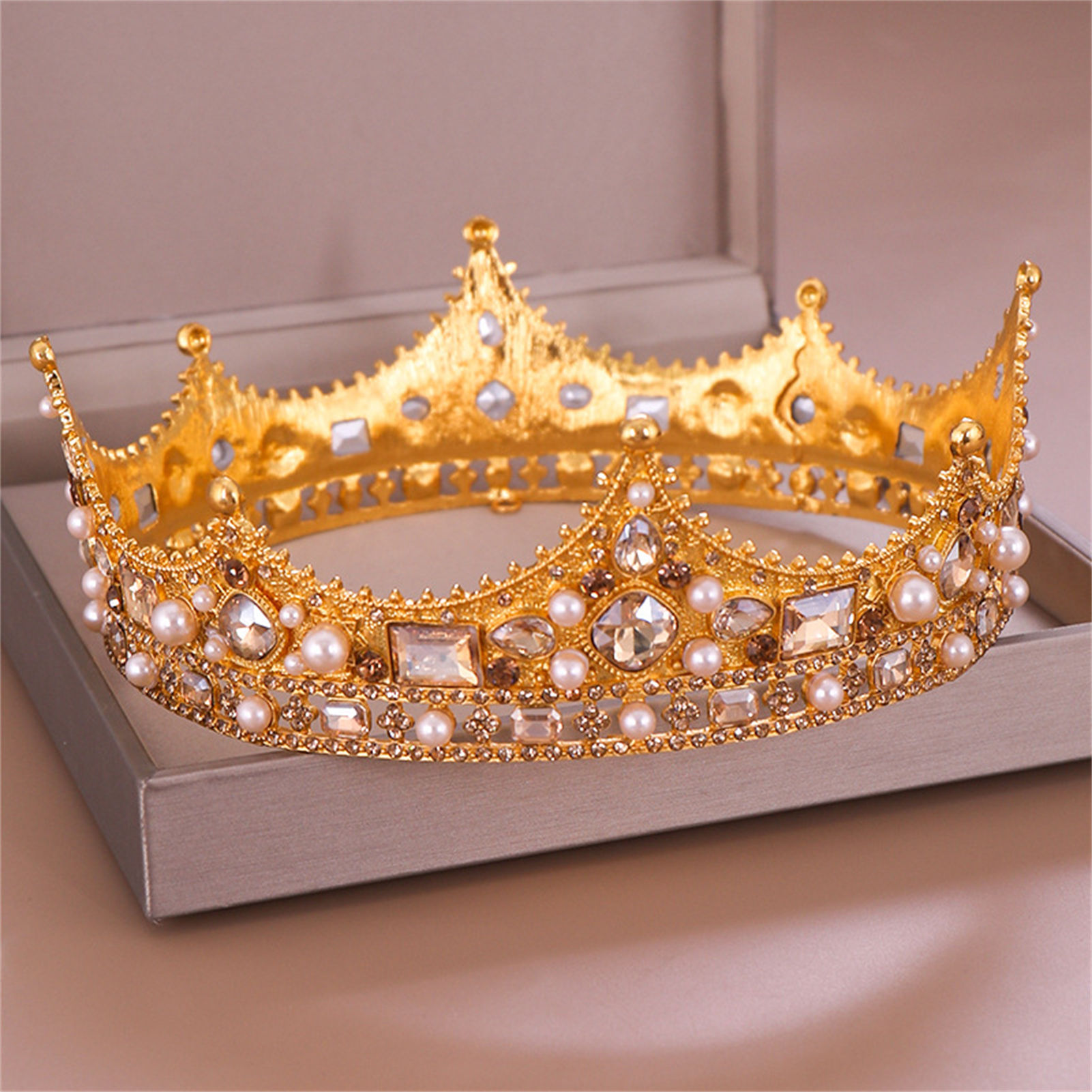 มงกุฎเจ้าสาวประดับเพชรเทียม ที - Women'S Hair Accessories Wedding บทวิจารณ์และราคา