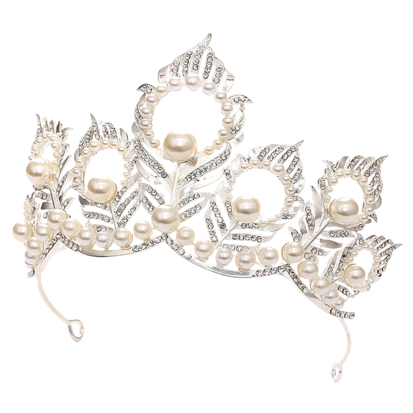 มงกุฎมุกประดับขนนกยูงสำหรับงาน - Women'S Hair Accessories Wedding บทวิจารณ์และราคา